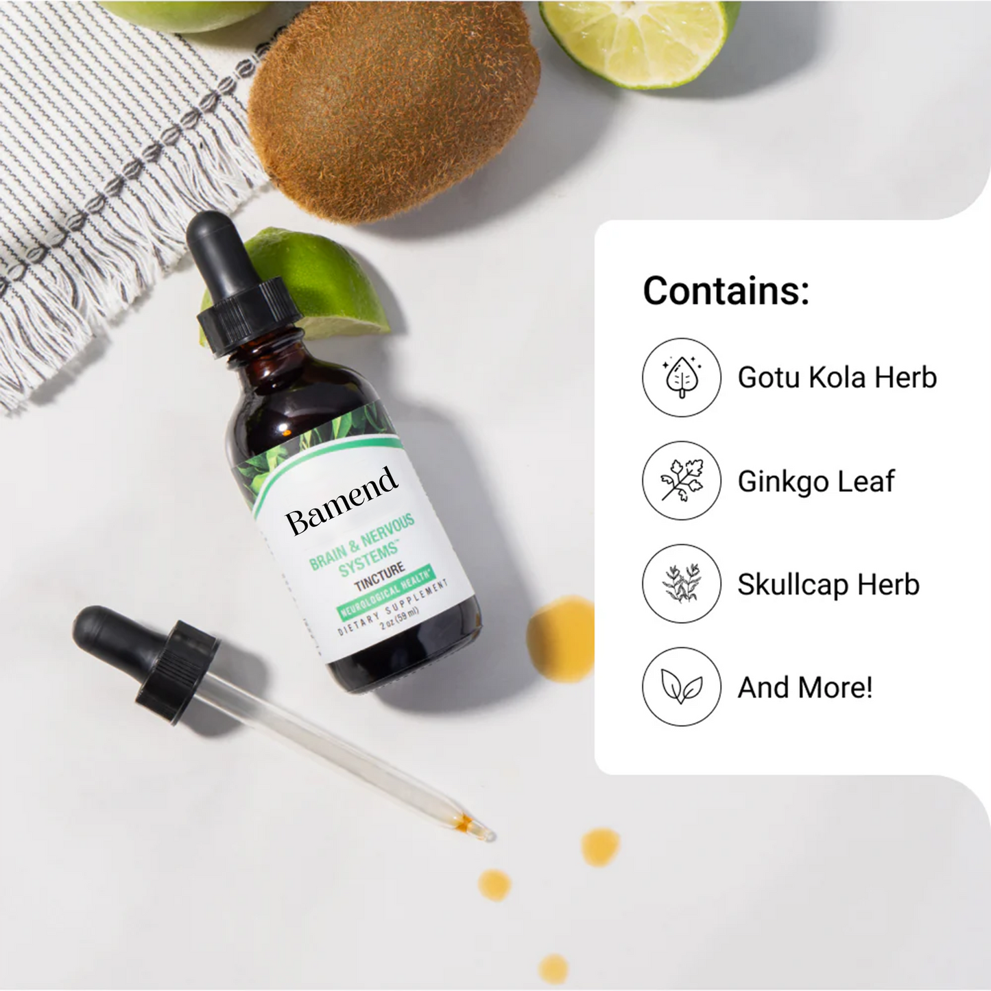 Bamend Brain & Nervous Systems (2oz Tincture)